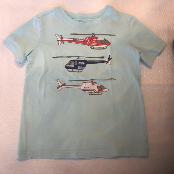 Group of Three Boys Size 5 Transportation Themed Short Sleeve Tees - Picture 8 of 11